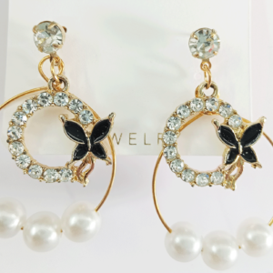 Fashion Jewelry – Fashion Gold metal Flower shape Earrings